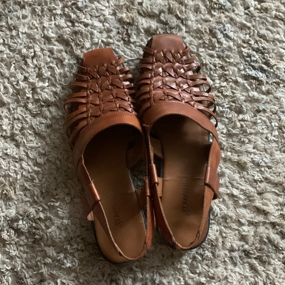 Womens Leather Huaraches Sandals size 8
